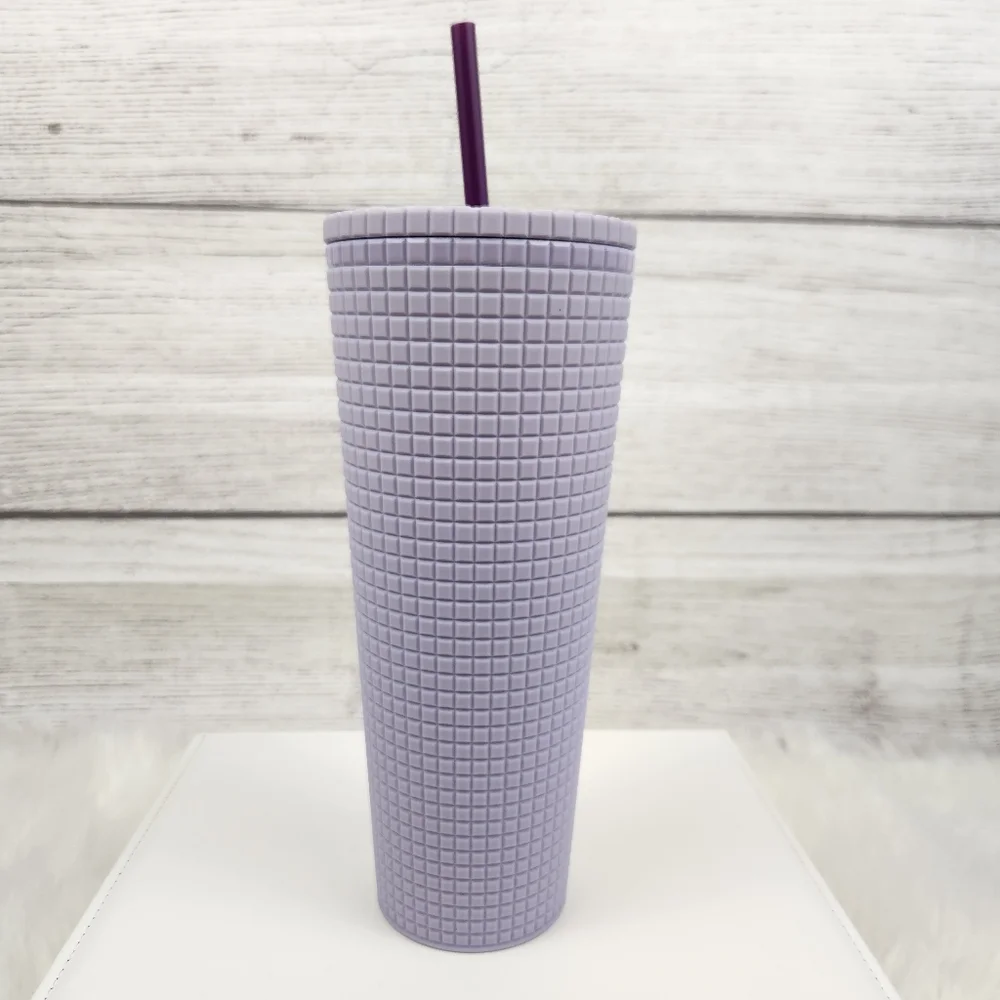 Starbucks Lavender Matte Grid Venti Tumbler 24oz